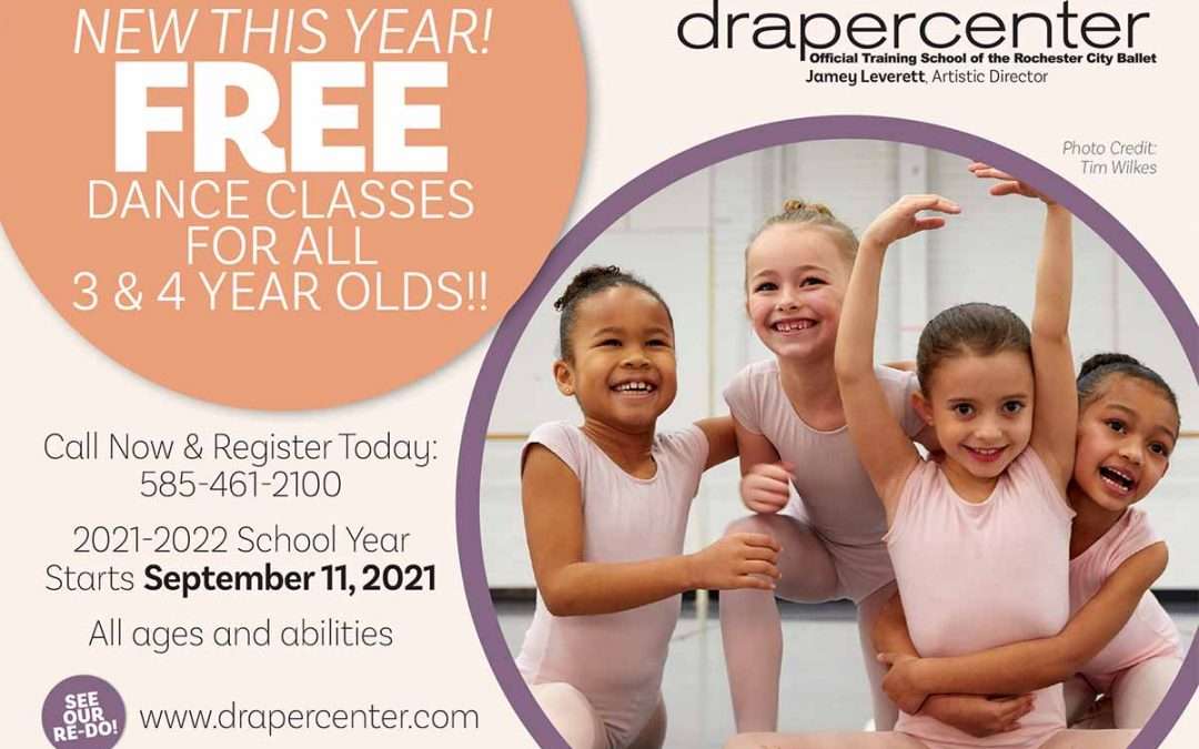 Exciting News! Free Summer Program Dance Classes for Ages 3-6.